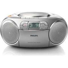 Philips AZ127 Boombox Sølv