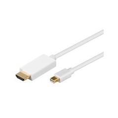 goobay Videoadapterkabel 1m Hvid