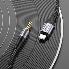 hoco UPA26 8 Pin to 3.5mm Audio Adapter Cable(Black)