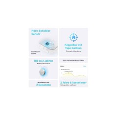 Tapo T310 V1 Temperatur- og fugtighedsssensor Hvid