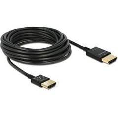 Delock Slim Premium HDMI-kabel med Ethernet 3m Sort