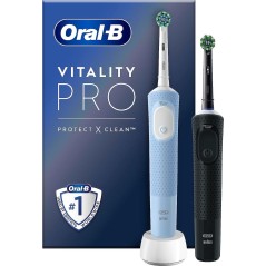 Oral-B Vitality Pro DUO D103 Sort/Blå Elektrisk tandbørste
