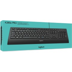 Logitech Corded K280e Tastatur Kablet US International