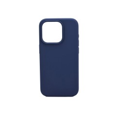 iPhone 15 Pro Max Silicone Case Mørk Blå