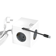 MicroConnect Power Cube, 3 Schuko outlets,