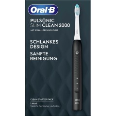 Oral-B Pulsonic Slim Clean 2000 Tandbørste Sort Hvid