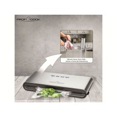 ProfiCook Vacuum bag sealer 120W Rustfrit stål/sort