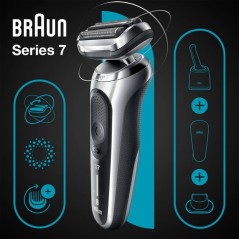 Braun Series 7 71-S7200cc Barbermaskine Sort Sølv