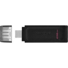 Kingston DataTraveler 70 256GB USB-C 3.2 Gen 1 USB stick Sort