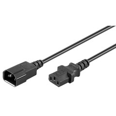 MicroConnect Power Cord C13 - C14 2m Black