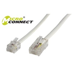 MicroConnect RJ11-RJ45 1M M/M White