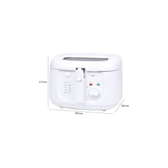 Clatronic Fritureapparat 2.5liter 1.8kW Hvid