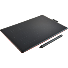 One by Wacom Medium Sort Rød