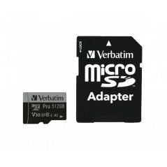 Verbatim MICRO SDXC CARD PRO U3 C10 A2