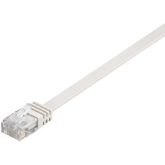 MicroConnect U/UTP CAT6 0.25M White Flat