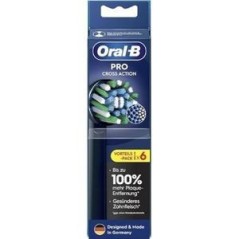 Oral-B Pro CrossAction, 6 stk. Ekstra tandbørstehoveder Sort
