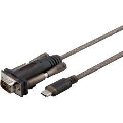 MicroConnect USB - C - Serial DB9 1.5m M-M