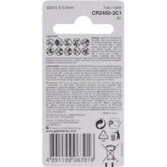 GP Batteries Lithium Cell CR2450 Engangsbatteri