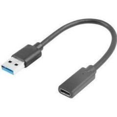 Lanberg USB 3.1 Gen 1 On-The-Go USB-C adapter 15cm Sort