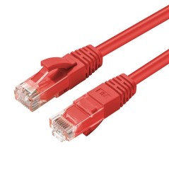 MicroConnect CAT6A UTP 1.5m Red LSZH