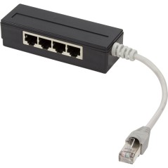 LogiLink Afskærmet 15cm Netværk-splitter Sort