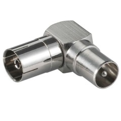 MicroConnect Coxial Angled Adapter F/M