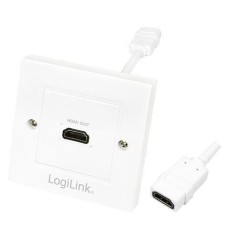 LogiLink HDMI wall plate, 1-port, with