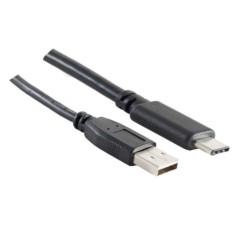 S-Impuls USB-A Adapterkabel USB-C 2.0 3m Sort