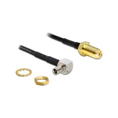 DeLOCK Antenneadapter 14.5cm Sort Sort