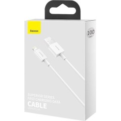 BASEUS CALYS-A02 SUPERIOR LIGHTNING CABLE 100CM WHITE