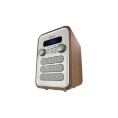 Denver DAB-48WHITE Personligt Digital Hvid, Træ