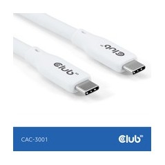 Club 3D USB4 USB Type-C kabel 2m Hvid