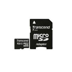 Transcend MicroSD Card SDHC 4GB+Adapter