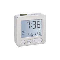 TFA-Dostmann 60.2545.54 vækkeur Digital alarmur Sølv