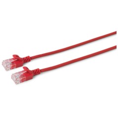 MicroConnect U/UTP CAT6 1M Red Slim,