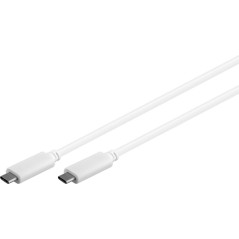 MicroConnect USB-C Gen2 cable, white. 2m