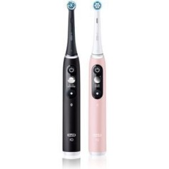 Oral-B iO6 DuoPack Electric Toothbrush, Black + Pink
