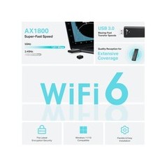 TP-Link Netværksadapter SuperSpeed USB 3.0 Trådløs