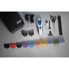 WAHL 09649-016 Color Pro Cordless Hårklipper Blå Hvid