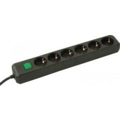 brennenstuhl Eco-Line Stikdåse 6-stik Sort 1.5m