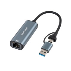 MicroConnect Premium USB-C / A to RJ45