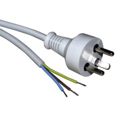 Roline Power Cable White 2 M
