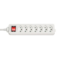 Lindy 7-Way Swiss 3-Pin Mains Power