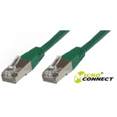 MicroConnect F/UTP CAT6 15m Green PVC