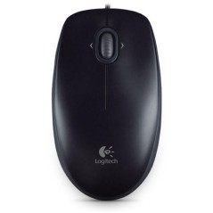 Logitech M100, Corded mouse,Black