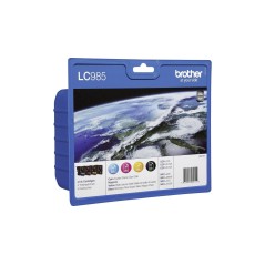 Brother LC 985VALBP Sort Gul Cyan Magenta Blæk
