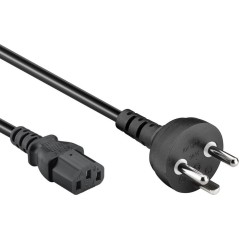 goobay Strømkabel 2m Sort