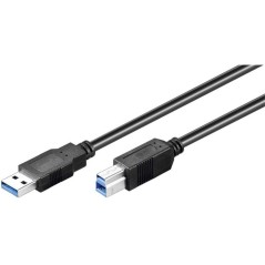 goobay USB-kabel 1.8m Sort