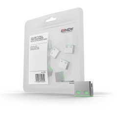 Lindy USB Port Blocker Green 10pcs