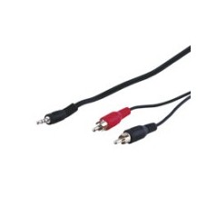 goobay Audiokabel 10m Sort